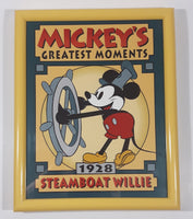 Disney Mickey's Greatest Moments 1928 Steamboat Willie 8" x 10" Yellow Framed Picture