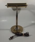 Vintage Curved Bendable All Brass Piano Bankers Desk Lamp