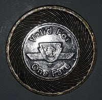 TTC Toronto Transit Commission Valid For One Fare Metal Coin Token