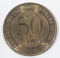 1947 - 1997 Saan Clothing Store 50 Years Of Service To Canadian Families $1 Metal Token Coin