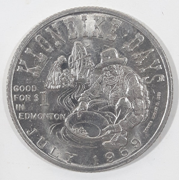 Vintage July 1969 Klondike Days Good For $1 In Edmonton Canada Metal Token Coin