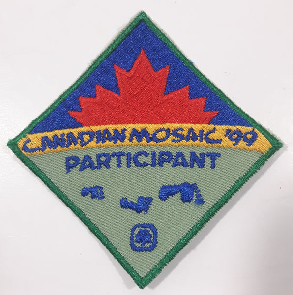 Girl Guides Canadian Mosaic '99 Participant 2 1/2" x 2 1/2" Embroidered Fabric Patch Badge