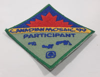 Girl Guides Canadian Mosaic '99 Participant 2 1/2" x 2 1/2" Embroidered Fabric Patch Badge