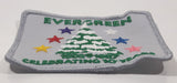 Girl Guides Evergreen 1996-97 Celeberating 10 Years Christmas Tree with Stars 3" x 4" Embroidered Fabric Patch Badge