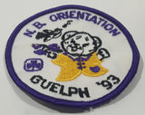 Girl Guides N.B. '93 Orientation Guelph 3" Embroidered Fabric Patch Badge
