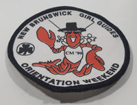 Girl Guides New Brunswick CM '99 Orientation Weekend 3 1/4" Embroidered Fabric Patch Badge