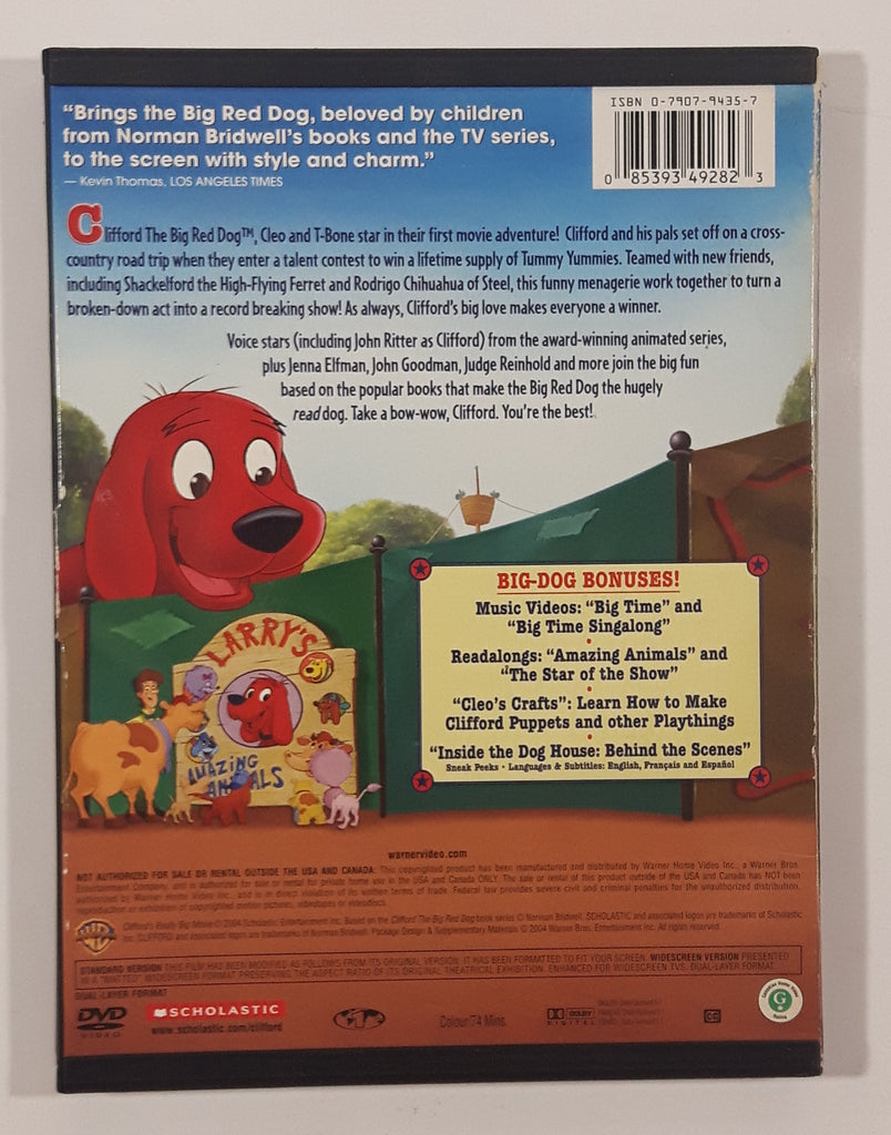 Clifford's Really Big Movie DVD Movie Film Disc USED Treasure