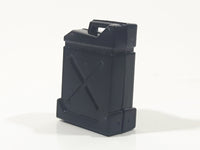 Fuel Gas Can Black Miniature 1" Tall Plastic Toy Car Vehicle Accessory