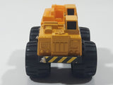 1998 Soma Mighty Wheels Construction Crane Yellow Die Cast Toy Car Vehicle