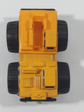 1998 Soma Mighty Wheels Construction Crane Yellow Die Cast Toy Car Vehicle