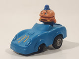 1988 McDonald's Turbo Macs Officer Big Mac Blue Toy Pull Back Friction Motorized Plastic Toy Car Vehicle - Happy Meals