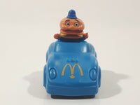 1988 McDonald's Turbo Macs Officer Big Mac Blue Toy Pull Back Friction Motorized Plastic Toy Car Vehicle - Happy Meals