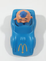 1988 McDonald's Turbo Macs Officer Big Mac Blue Toy Pull Back Friction Motorized Plastic Toy Car Vehicle - Happy Meals