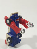 Vintage 1985 Tomy Japan Gobot Commandrons Red Blue White Transformer Car Toy Vehicle - McDonald's Happy Meals