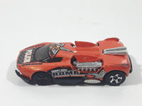 2003 Hot Wheels Maelstrom Police Short Fuse Bomb Orange Die Cast Toy Car Vehicle