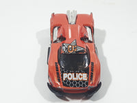 2003 Hot Wheels Maelstrom Police Short Fuse Bomb Orange Die Cast Toy Car Vehicle