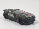 2012 Hot Wheels Track Stars Scorcher Dark Olive Green Die Cast Toy Car Vehicle