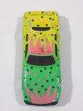 Unknown Brand Jaguar XJS Green Yellow Pink Die Cast Toy Car Vehicle