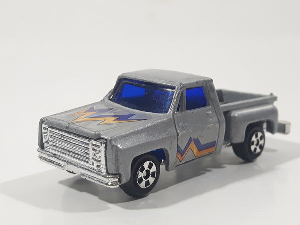 Vintage Speed Wheels Chevy Stepside Truck Silver Die Cast Toy Car Vehicle Made in China