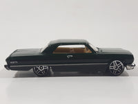 2011 Hot Wheels '63 Chevy Impala Dark Green Die Cast Toy Car Vehicle