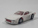 1987 Hot Wheels Ferrari Testarossa White Die Cast Toy Car Vehicle - Ultra Hots