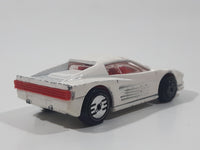 1987 Hot Wheels Ferrari Testarossa White Die Cast Toy Car Vehicle - Ultra Hots