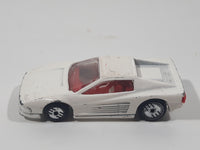 1987 Hot Wheels Ferrari Testarossa White Die Cast Toy Car Vehicle - Ultra Hots