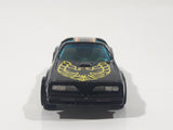 Rare Vintage 1982 Hot Wheels Hot Ones Hot Bird Black Yellow Die Cast Toy Car Vehicle - Gold Wheels