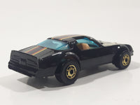 Rare Vintage 1982 Hot Wheels Hot Ones Hot Bird Black Yellow Die Cast Toy Car Vehicle - Gold Wheels