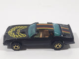 Rare Vintage 1982 Hot Wheels Hot Ones Hot Bird Black Yellow Die Cast Toy Car Vehicle - Gold Wheels