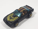 Rare Vintage 1982 Hot Wheels Hot Ones Hot Bird Black Yellow Die Cast Toy Car Vehicle - Gold Wheels