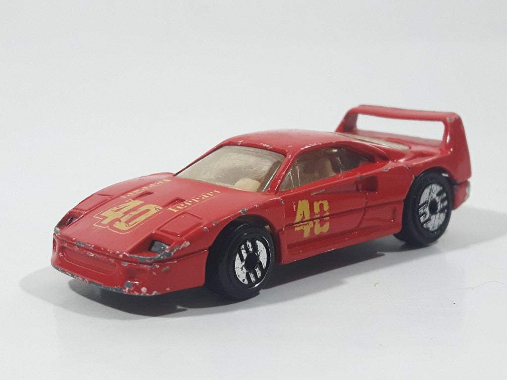 1989 Hot Wheels Ferrari F40 Red Die Cast Toy Car Vehicle Opening Rear ...