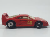 1989 Hot Wheels Ferrari F40 Red Die Cast Toy Car Vehicle Opening Rear Mount Engine UH