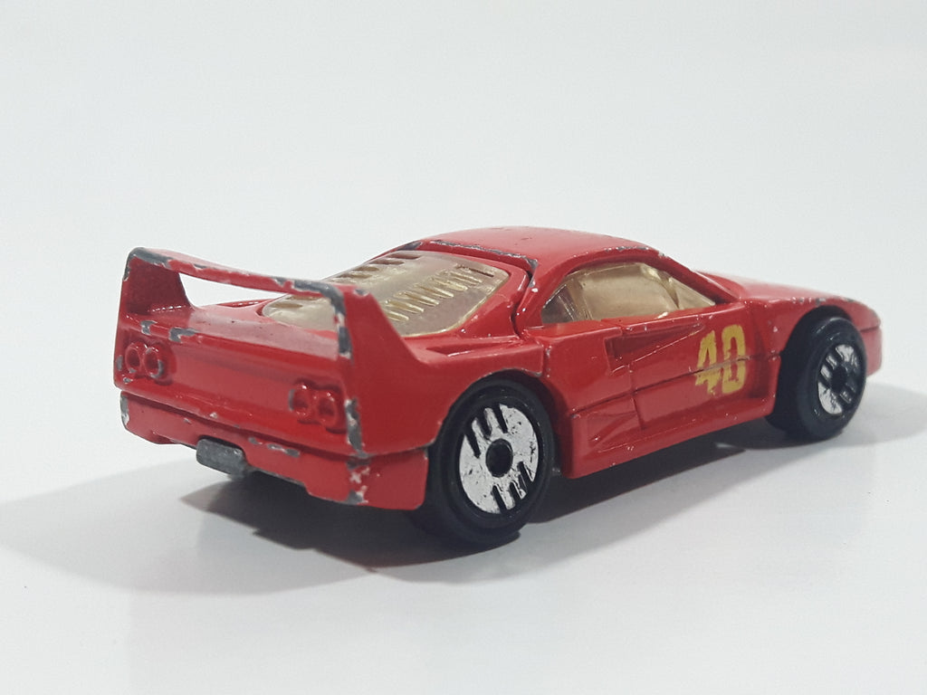 1989 Hot Wheels Ferrari F40 Red Die Cast Toy Car Vehicle Opening Rear ...