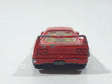 1989 Hot Wheels Ferrari F40 Red Die Cast Toy Car Vehicle Opening Rear Mount Engine UH