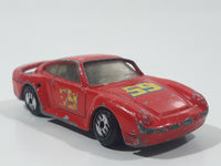 1990 Hot Wheels Ultra Hots Porsche 959 Red #59 Die Cast Toy Race Car Vehicle