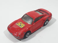 1990 Hot Wheels Ultra Hots Porsche 959 Red #59 Die Cast Toy Race Car Vehicle