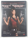 Resident Evil and Resident Evil Apocalypse 2 Disc Double Feature DVD Movie Film Disc - USED