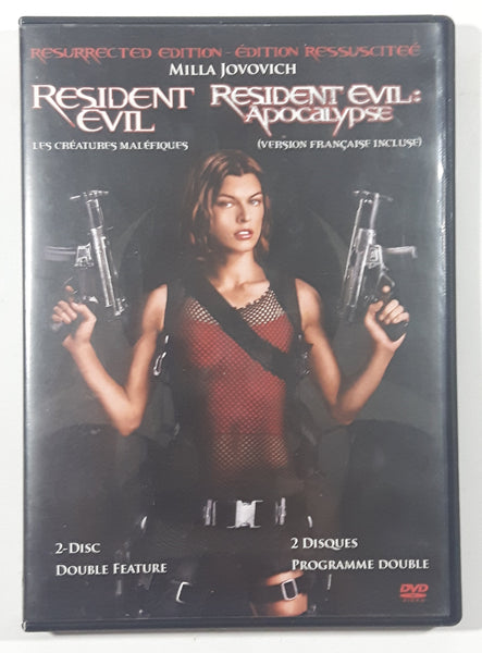 Resident Evil and Resident Evil Apocalypse 2 Disc Double Feature DVD Movie Film Disc - USED