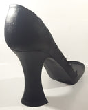 Black High Heel Stiletto Shoe Shaped Wood Display Stand with 10 Different Decorative Shoe Ornaments