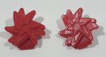 Geobra PlayMobil Pair of Plastic Red Star Toy Clips