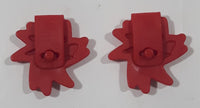 Geobra PlayMobil Pair of Plastic Red Star Toy Clips