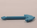 Lego Minecraft Plastic Blue 1 1/2" Toy Long Pick Axe Accessory
