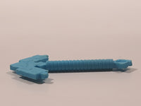 Lego Minecraft Plastic Blue 1 1/2" Toy Long Pick Axe Accessory