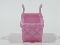 Geobra PlayMobil 1 1/8" Long Plastic Pink Pet Dog Basket Toy Accessory 3283730