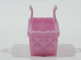 Geobra PlayMobil 1 1/8" Long Plastic Pink Pet Dog Basket Toy Accessory 3283730