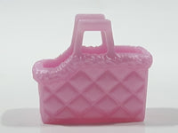 Geobra PlayMobil 1 1/8" Long Plastic Pink Pet Dog Basket Toy Accessory 3283730