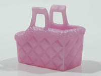 Geobra PlayMobil 1 1/8" Long Plastic Pink Pet Dog Basket Toy Accessory 3283730