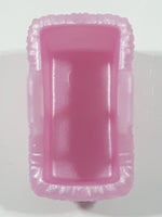 Geobra PlayMobil 1 1/8" Long Plastic Pink Pet Dog Basket Toy Accessory 3283730