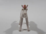 Geobra PlayMobil 2 1/4" Long White and Pink Baby Unicorn Animal Figure